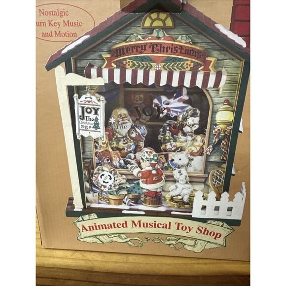 Christmas Traditions Nostalgic Animated Musical Toy Shop In Box - Picture 8 of 8